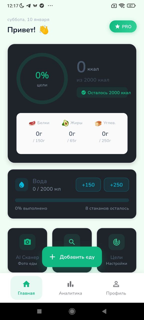 Онбординг NutriScan